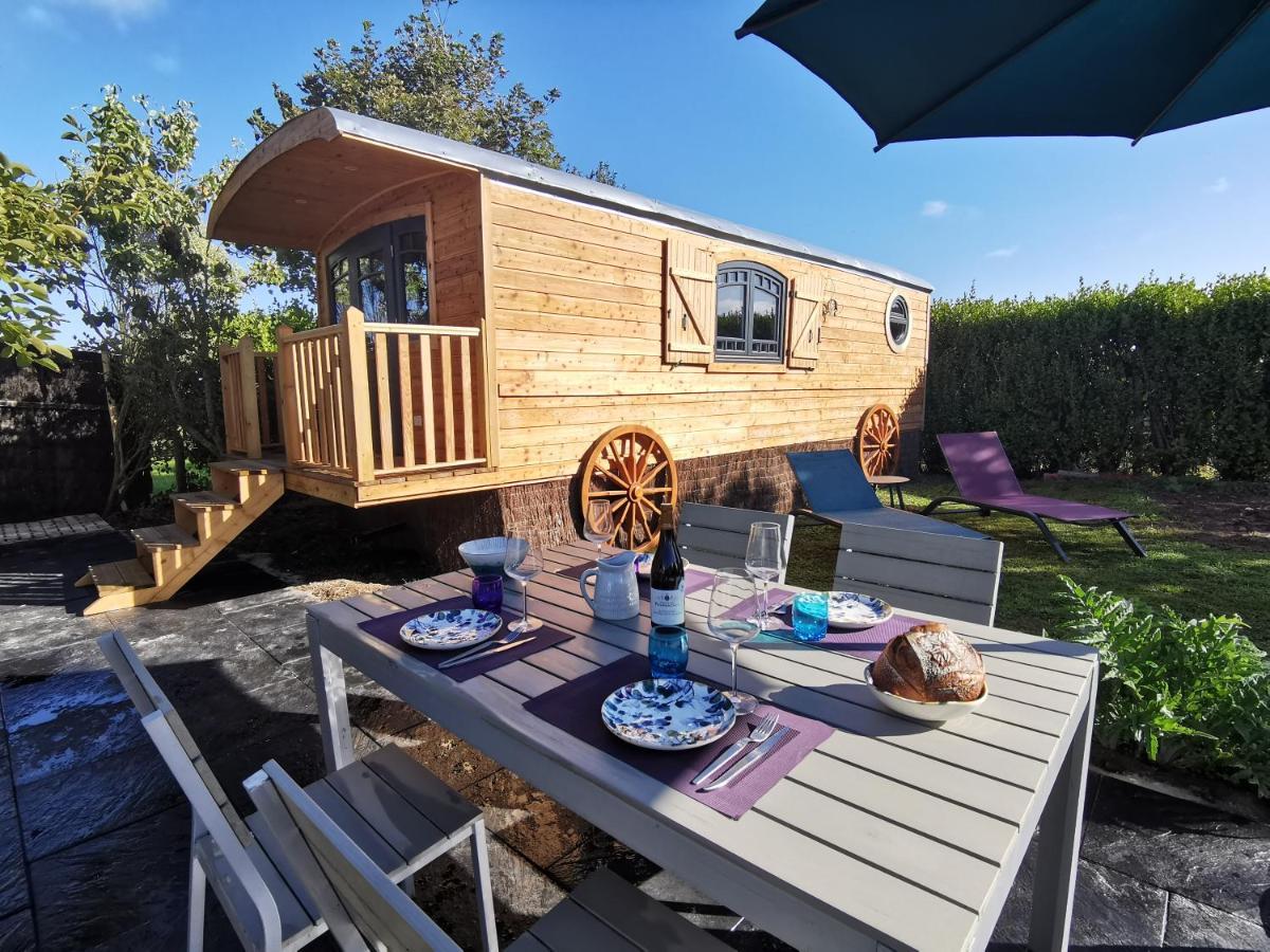 Roulotte Gites O Bien-Etre Massage Spa Sejour Bien-Etre En Hebergement Insolite Roulotte Karantez Ou En Gites Melon Ou Yock A 800 M Des Plages Maison D'Hote Drogou Porspoder Exteriér fotografie